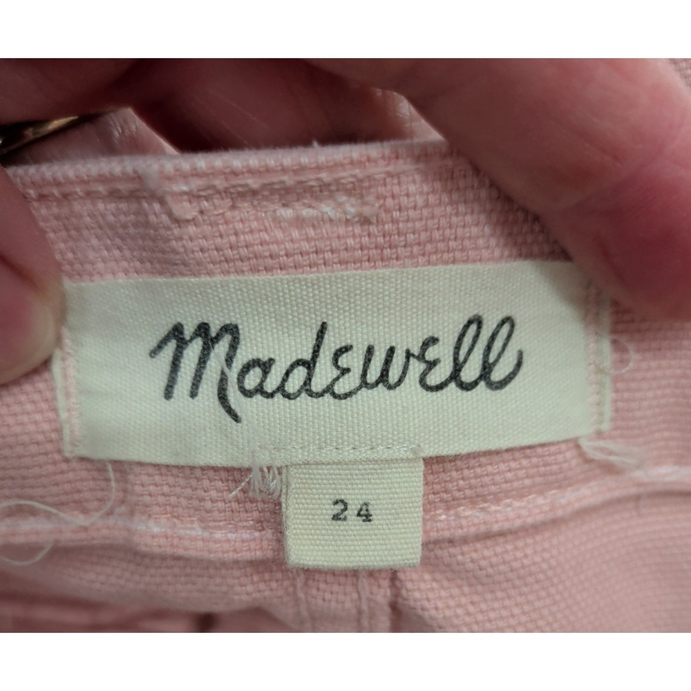 Madewell High Waist Emmett Wide Leg Crop Pants in pInk - Picture 6 of 6